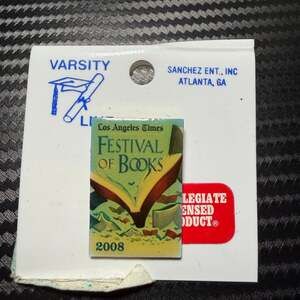 Los Angeles Times Festival of Books Vintage Enamel Lapel Pin